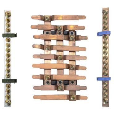 Imagem de Kit barramento compacto trifásico p/31 disj din 80A+Geral