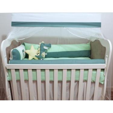 Imagem de Kit de Berço Crescer - 10 Peças - Bebê Pelúcias e Enxovais, Dino Roar