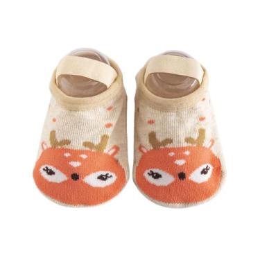 Imagem de Meia Sapatilha Antiderrapante Infantil Pietra Baby Unissex Algodão Con