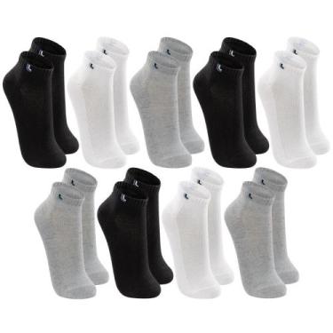 Imagem de Kit Com 9 Pares De Meia Baixa Lupo Sport Modelo Cano Curto Esportiva E