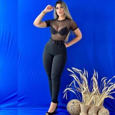 Imagem de Bory Body Feminino Tule Preto Moda Roupa Feminina - Bellucy Modas, Pre