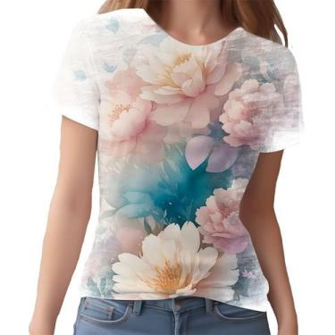 Imagem de Camiseta Camisa Estampa Art Floral Flor Natureza Florida 11 - Enjoy Sh