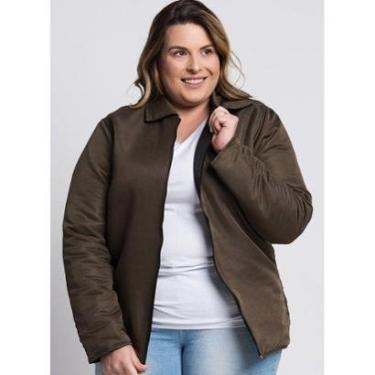 Imagem de Jaqueta Feminina Plus Size Dupla Face Microfibra - Serena-Feminino