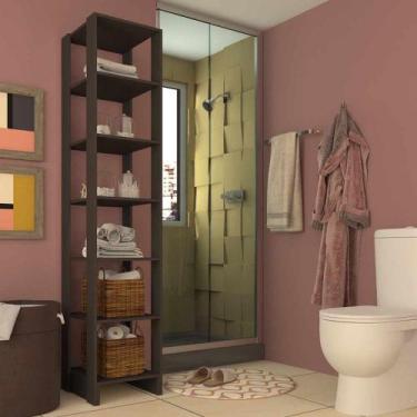 Imagem de Closet com 6 Prateleiras EY104 Linha Yes Emovell, Grafite Intenso