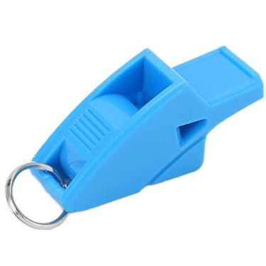 Imagem de Apito de Golfinho, Apito de Plástico, Apito Esportivo Portátil Com Cordão, Apito de Jogo de Futebol Nítido e Retumbante para Treinadores, árbitros, Competições, Conveniente (Azul)