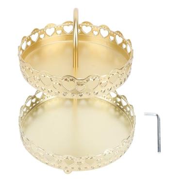 Imagem de Tigela de Frutas de 2 Camadas para Balcão de Cozinha, Cesta de Frutas Bandeja de Servir Alimentos Em Camadas Suporte de Frutas para Lanches Nozes Cesta de Exibição de Bolo