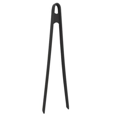 Imagem de 1 pinça de silicone para torradeira, pinça de cozinha de silicone de 29 cm de comprimento para torradeira, utensílio de cozinha, pão, waffle, pinça de alimentos, pinça preta para cozinhar, servir,