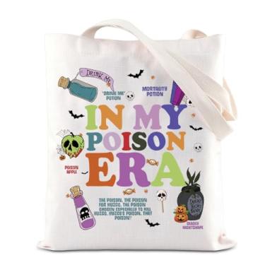 Imagem de ENSIANTH Presente In My Poison Era Presente inspirado no veneno de Kuzco Presente de Halloween Spooky Potion Saco de compras reutilizável, Bolsa Poison Era, Large, Sacola