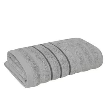 Imagem de Toalha de Banho Gigante Wave Banhão Alta Absorção Super Macia 80 x 150 100% Algodão Cinza