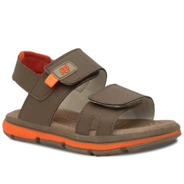 Imagem de Sandalia Papete Masculina Nº 28 ao 33 Infantil Menino Moda Casual 15.23j (Marrom, BR, Criança de 4 a 8 anos, Numérico, 31)