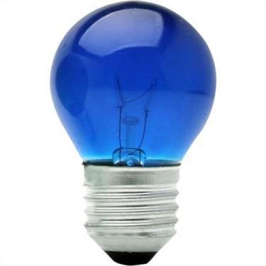 Imagem de Lampada Bolinha Brasfort 15Wx220V Azul 8488 - Kit C/25, Azul, 220V
