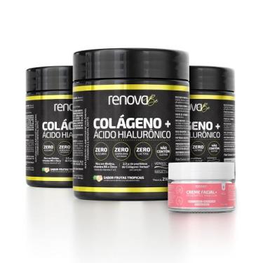 Imagem de Kit 3 Colágenos Renova Be Verisol Com Biotina + Creme Facial, 3 - Frut