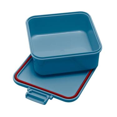 Imagem de Pote Hermético Resistente Plástico 750ml Marmita Com Tampa Porta Mantimentos Empilhável (Azul)