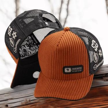 Imagem de Boné Trucker Veludo Country Sharecropper Masculino Feminino - Pampas C