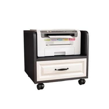 Imagem de LICONG-2020 Suporte de impressora simples moderno prateleira sob a mesa organizador de banco suporte de impressora armário de cabeceira desinfecção suporte de prateleira para impressora (B, S)