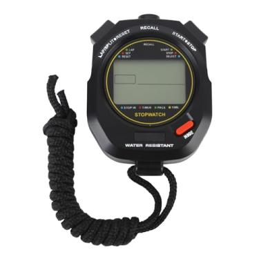 Imagem de Cronômetro eletrônico digital esportivo, Cronômetro digital com exibição de data e hora com 2 configurações de alarme e cronômetro de contagem regressiva Cronômetro com tela grande