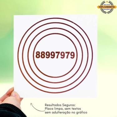 Imagem de Placa Grafico Anti Dor PVC 15x15cm - Radionica Radiestesia - Dhonella