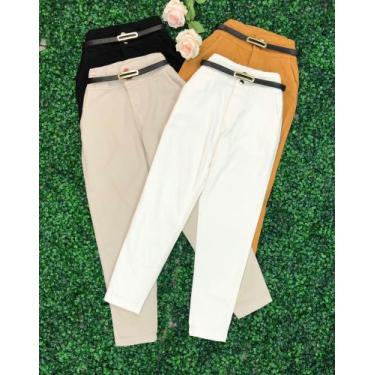 Imagem de Doutoras Modas Calça Feminina Shinny Ultra Estilosa 8101, Marrom, M