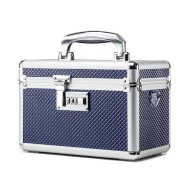 Imagem de HEWEI WORKS Caixa de bloqueio de armazenamento com código de combinação, estojo de armazenamento de medicamentos bloqueável, caixa de primeiros socorros vazia, caixa de bloqueio de segurança, cofre