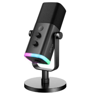 Imagem de Microfone Gamer Fifine AmpliGame AM8 USB RGB Preto