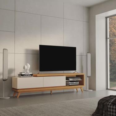 Imagem de Rack para Tv's até 84 Polegadas Nobre 220cm 2 Gavetas