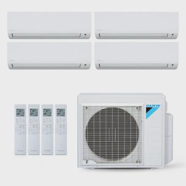 Imagem de Ar-Condicionado Multi Split Inverter Daikin 28.000 BTUs (3x Evap hw 9.000 + 1x Evap hw 18.000) Quente/Frio 220V