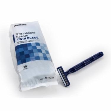 Imagem de Razor McKesson Twin Blade Disposable Blue 120 Count por McKesson