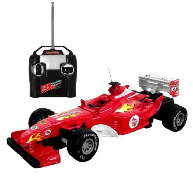 Imagem de Carro Formula 1 de Controle Brinquedo Infantil F1 Vermelho