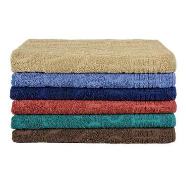 Imagem de Kit 06 Toalhas de Piso Pezinho Para Banheiro 65 x 44 - Dianneli Toalha