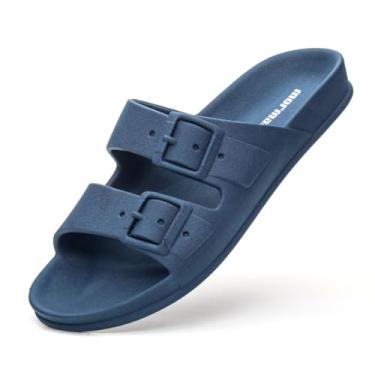 Imagem de Sandália Feminina Birken Leve Macia Confortável Casual Azul (Azul, BR, Adulto, Faixa Numérico, 33, 34)