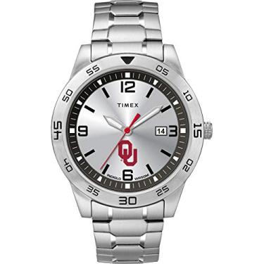 Imagem de Timex Tribute Relógio masculino Citation 42 mm Quartzo com pulseira de aço inoxidável, Oklahoma Sooners, Relógio de quartzo