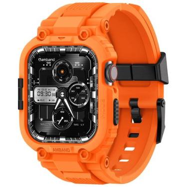 Imagem de Pulseira para Apple Watch 45mm - Compatível com aBand - Estojo Laranja