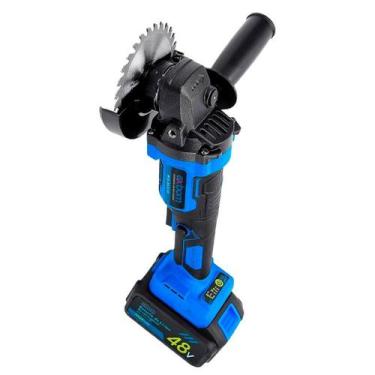 Imagem de Esmerilhadeira Angular Elétrica 48V Recarregável com 2 Baterias 20000m