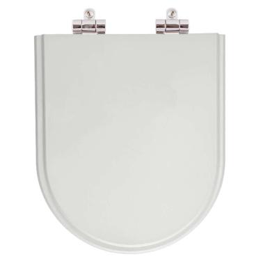 Imagem de Assento Sanitario Com Amortecedor Carrara Cinza Real Para Vaso Deca