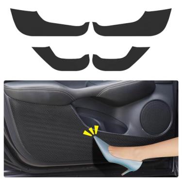 Imagem de Almofada antichoque para porta de carro para Honda HR-V HRV 2023 2024 2025 acessórios híbridos estilo fibra de carbono adesivo de couro protetor de soleira de porta capa protetor de borda tapete