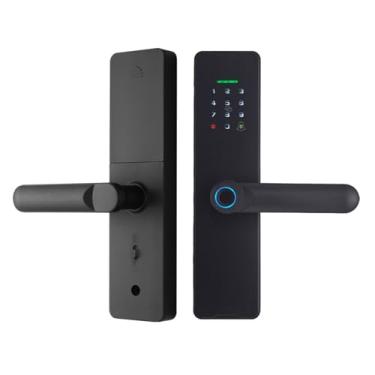 Imagem de Swokely Fechadura inteligente WiFi sem chave para porta de entrada TY, impressão digital, senha, cartão, métodos de desbloqueio de chave mecânica para porta de 35-60 mm de espessura, escritório, casa