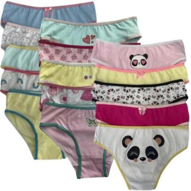 Imagem de Calcinha infantil algodão KIT 10 Un. 100% Algodão Qualidade - Folly, P