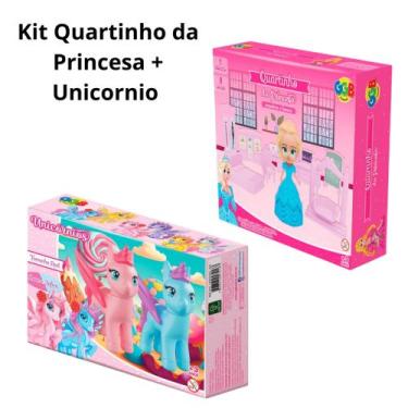 Imagem de Kit Quartinho da Princesa + 2x Unicornio Brinquedo - ggb
