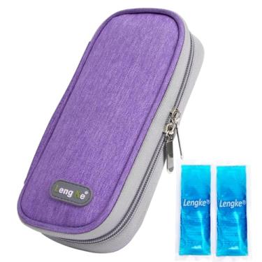 Imagem de Leng Ke Estojo de viagem para resfriador de insulina aprovado pela TSA, estojo de viagem de insulina para caneta de insulina, suprimentos de insulina, estojo de viagem portátil para viagem e vida