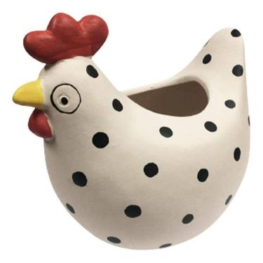 Imagem de Galinha Estatueta Decorativa Semi Artesanal 13.5Cm