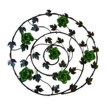 Imagem de Mandala Espiral Florida 55cm Várias Cores - Art MM, Verde