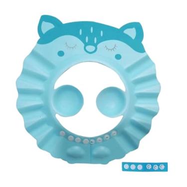 Imagem de Generic Touca de chá de chá de de banho tampa de banho reutilizável lavra de cabelo de cabelo chapéu de viseira, Azul