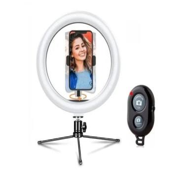 Imagem de Anel De Luz De Led 26cm Usb Com Tripé Maquiagem Foto Vídeo - DACAR