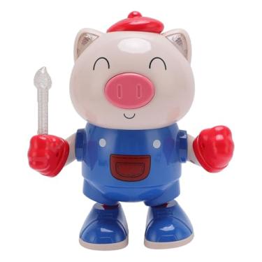 Imagem de Porco de Dança Elétrica, Efeito de Iluminação Brinquedos Porcos da Dança Musical para Crianças (Azul)
