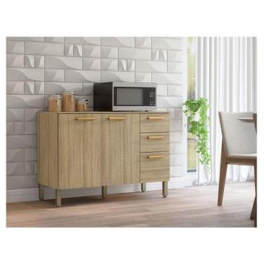 Imagem de Balcão De Pia Ambiente Urbane 120 Cm Com Tampo Freijó - Kits Paraná - 