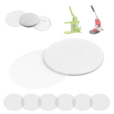 Imagem de MK.Bear 200 Peças De Filme Transparente 70 Mm, Plástico Para Máquina Fazer Botões 58 Mm/2,25"