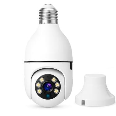 Imagem de Câmera de Segurança IP Lâmpada E27 WiFi Full HD 1080p com Visão Noturna, Bivolt, Detecção de Movimento e Áudio Bidirecional 8177