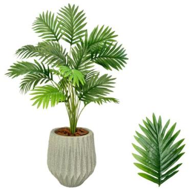 Imagem de Planta Artificial Palmeira + Vaso Origami Polietileno - FlorImp