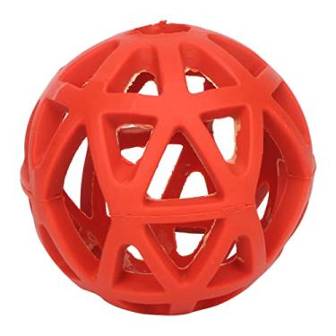 Imagem de Bola de cachorro oco grcfumo, bola de mastigação de cachorro de borracha, dentes de gripagem de bola de mascar de estimação interativa, brinquedos de mastigar duráveis ​​para (S)