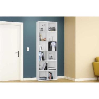 Imagem de Estante Livreiro de Escritório Caracol c/ 12 Nichos Branco - Politorno